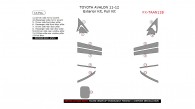 Toyota Avalon 2011-2012, Exterior Kit, Full Interior Kit, 13 Pcs.