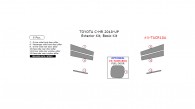Toyota C-HR 2018-2025, Basic Exterior Kit, 6 Pcs.