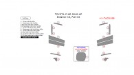 Toyota C-HR 2018-2025, Exterior Kit, Full Interior Kit, 14 Pcs.