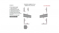 Toyota Camry 2007, 2008, 2009, 2010, 2011, Exterior Kit, Full Interior Kit, 17 Pcs.