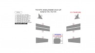 Toyota Highlander 2014, 2015, 2016, 2017, Exterior Kit, Full Interior Kit, 8 Pcs.