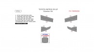 Toyota Matrix 2009, 2010, 2011, 2012, 2013, 2014, 2015, Exterior Kit, 8 Pcs.