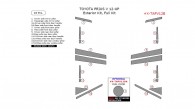 Toyota Prius V 2012, 2013, 2014, Exterior Kit, Full Interior Kit, 18 Pcs.