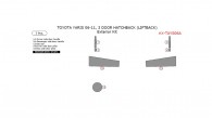 Toyota Yaris 2006, 2007, 2008, 2009, 2010, 2011, Exterior Kit, 3 Door Hatchback (Liftback), 7 Pcs.