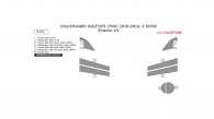 Volkswagen Golf/GTI 2010, 2011, 2012, 2013, 2014, Exterior Kit, 4 Door, 8 Pcs.