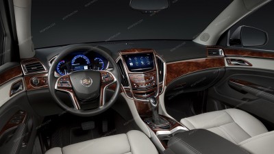Cadillac SRX 2013, 2014, 2015, 2016, Full Interior Kit (Without OEM Wood), 55 Pcs.