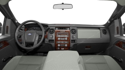 Ford F-150 2009, 2010, 2011, 2012, Without Navigation System, With Integrated Radio, Main Interior Kit, 51 Pcs.