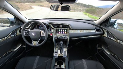 Honda Civic 4 Door 2016, 2017, For Models With Digital Climate Control, Full Interior Kit, 57 Pcs.