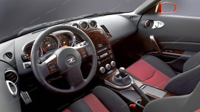 Nissan 350Z 2006, 2007, 2008, 2009, W/o Navigation System, With Manual Transmission, Full Interior Kit, 46 Pcs.