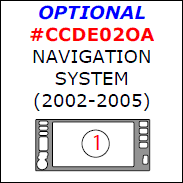 Cadillac Deville 2000, 2001, 2002, 2003, 2004, 2005, Interior Kit, Optional Navigation System , 1 Pcs., Match OEM dash trim kits options