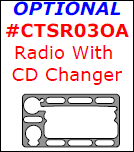 Chevrolet SSR 2003, 2004, 2005, 2006, Interior Kit, Optional Radio With CD Changer, 1 Pcs. dash trim kits options