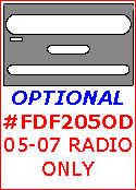 Ford F-250, F-550 2005, 2006, 2007, Interior Kit, Optional Radio Only, 1 Pcs., dash trim kits options