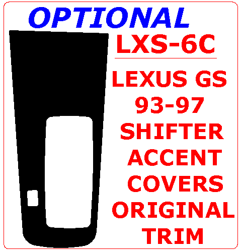 Lexus GS 1993, 1994, 1995, 1996, 1997, Interior Dash Kit, Shifter Accent,  Match OEM, 1 Pcs. dash trim kits options