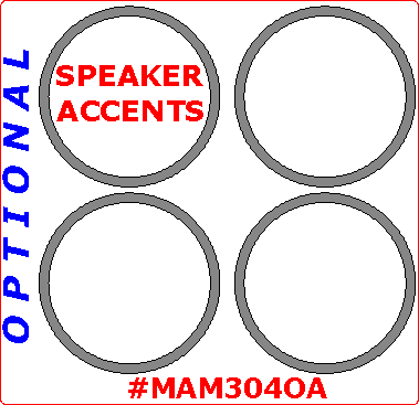 Mazda 3 2004, 2005, 2006, 2007, 2008, 2009, Interior Dash Kit, Optional Speakers Surround 4 Pcs. dash trim kits options