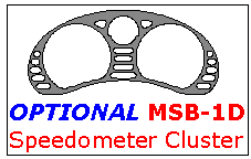 Mitsubishi 3000GT 1991, 1992, 1993, 1994, 1995, 1996, 1997, 1998, 1999, Interior Dash Kit, Optional Speedometer Cluster, 1 Pcs. dash trim kits options