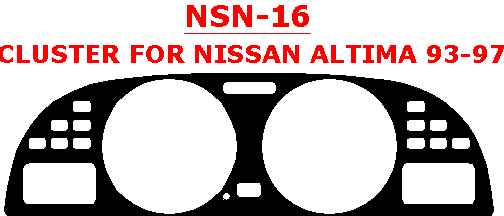Nissan Altima 1993, 1994, 1995, 1996, 1997, Interior Dash Kit, Cluster, 1 Pcs. dash trim kits options