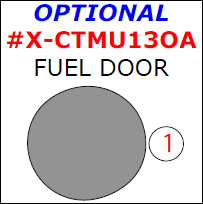 Chevrolet Malibu 2013, 2014, 2015, Exterior Kit, Optional Fuel Door, 1 Pcs. dash trim kits options