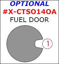 Chevrolet Silverado 1500/GMC Sierra 1500 2014, 2015, 2016, 2017, 2018, Interior Kit, Optional Fuel Door, 1 Pcs. dash trim kits options