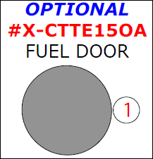 Chevrolet Suburban/Tahoe 2015, 2016, 2017, 2018, 2019, 2020 Exterior Kit, Optional Fuel Door, 1 Pcs. dash trim kits options