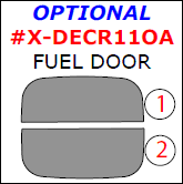 Dodge Charger 2011, 2012, 2013, 2014, 2015, 2016, 2017, 2018, 2019, 2020, 2021, 2022, 2023, 2024, 2025 Exterior Kit, Optional Fuel Door, 2 Pcs. dash trim kits options