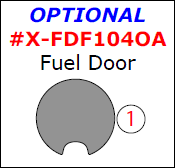 Ford F-150 2004, 2005, 2006, 2007, 2008, Exterior Kit, Optional Fuel Door, 1 Pcs. dash trim kits options