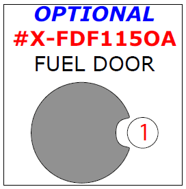 Ford F-150 2015, 2016, 2017, 2018, 2019, 2020 Exterior Kit, Optional Fuel Door, 1 Pcs. dash trim kits options