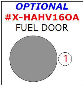 Honda HR-V 2016, 2017, 2018, 2019, 2020, 2021, 2022 Exterior Kit, Optional Fuel Door, 1 Pcs. dash trim kits options