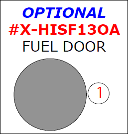 Hyundai Santa Fe Sport 2013, 2014, 2015, 2016, Exterior Kit, Optional Fuel Door, 1 Pcs. dash trim kits options