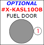 Kia Soul 2010, 2011, 2012, 2013, Exterior Kit, Optional Fuel Door, 1 Pcs. dash trim kits options