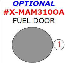 Mazda 3 2010, 2011, 2012, 2013, Exterior Kit, Optional Fuel Door (Sedan/Hatchback), 1 Pcs. dash trim kits options