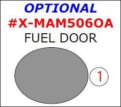 Mazda 5 2006, 2007, 2008, 2009, 2010, Exterior Kit, Optional Fuel Door, 1 Pcs. dash trim kits options