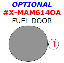 Mazda 6 2014, 2015, 2016, 2017, Exterior Kit, Optional Fuel Door (Sedan Only), 1 Pcs. dash trim kits options
