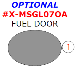 Mercedes GL Class 2007, 2008, 2009, 2010, 2011, 2012, Exterior Kit, Optional Fuel Door, 1 Pcs. dash trim kits options
