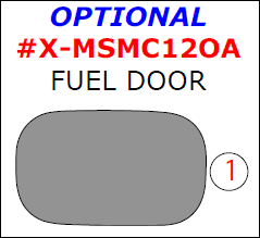 Mercedes M-Class 2012, 2013, 2014, 2015, Exterior Kit, Optional Fuel Door, 1 Pcs. dash trim kits options