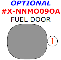 Nissan Murano 2009, 2010, 2011, 2012, 2013, 2014, Exterior Kit, Optional Fuel Door, 1 Pcs. dash trim kits options