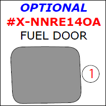 Nissan Rogue 2014, 2015, 2016, Exterior Kit, Optional Fuel Door, 1 Pcs. dash trim kits options