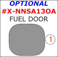 Nissan Sentra 2013, 2014, 2015, Exterior Kit, Optional Fuel Door, 1 Pcs. dash trim kits options