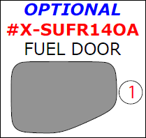 Subaru Forester 2014, 2015, 2016, 2017, 2018, Exterior Kit, Optional Fuel Door, 1 Pcs. dash trim kits options