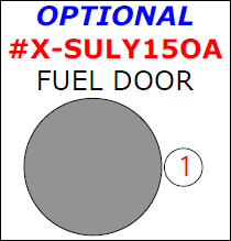 Subaru Legacy/Outback 2015, 2016, 2017, Exterior Kit, Optional Fuel Door, 1 Pcs. dash trim kits options