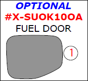 Subaru Outback 2010, 2011, 2012, 2013, 2014, Exterior Kit, Optional Fuel Door, 1 Pcs. dash trim kits options