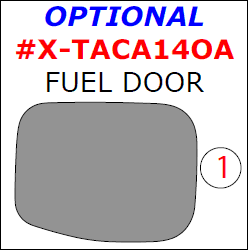 Toyota Corolla 2014, 2015, 2016, Exterior Kit, Optional Fuel Door, 1 Pcs. dash trim kits options