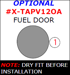 Toyota Prius V 2012, 2013, 2014, Exterior Kit, Optional Fuel Door, 1 Pcs. dash trim kits options