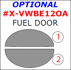 Volkswagen Beetle 2012, 2013, 2014, 2015, Exterior Kit, Optional Fuel Door, 2 Pcs. dash trim kits options